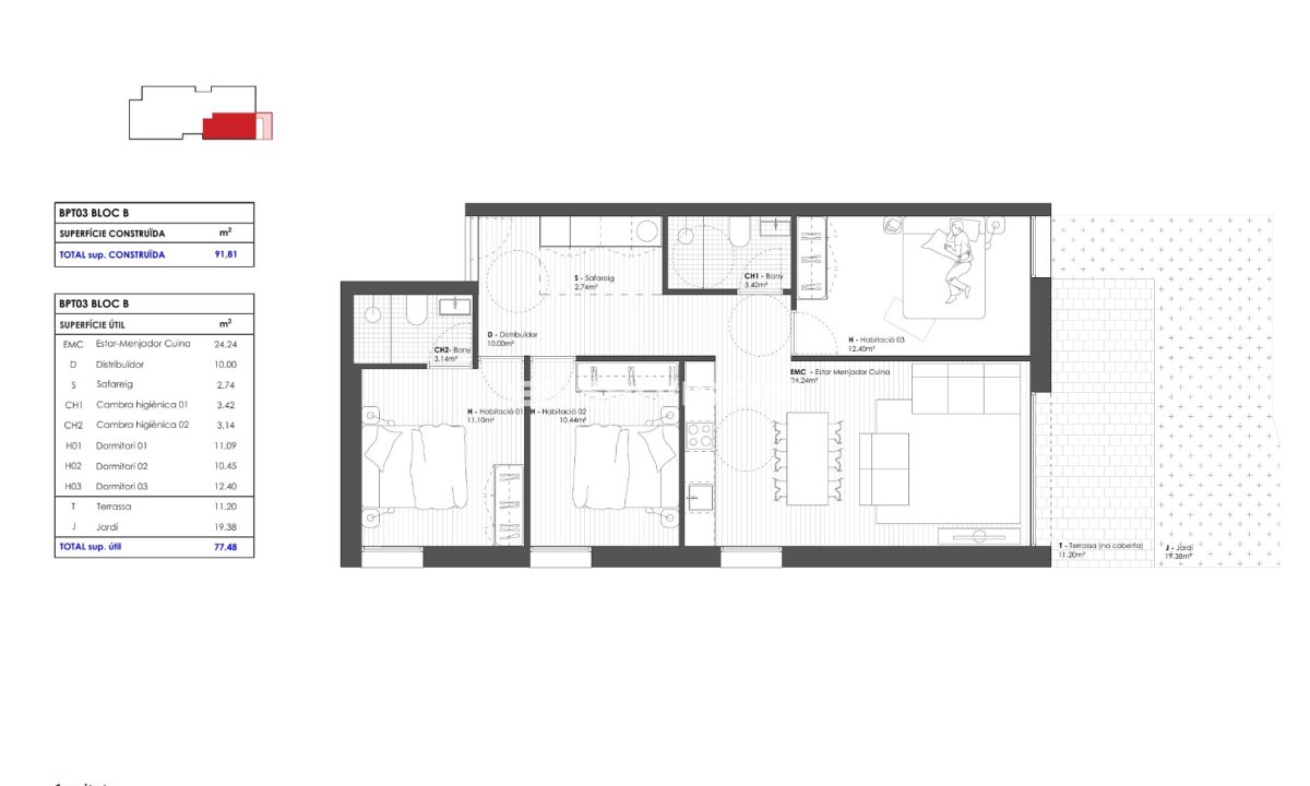 For sale - Apartment / flat - Town centre