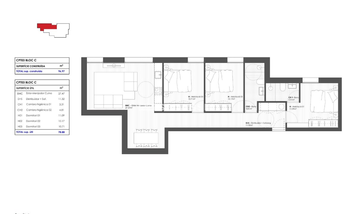 For sale - Apartment / flat - Town centre