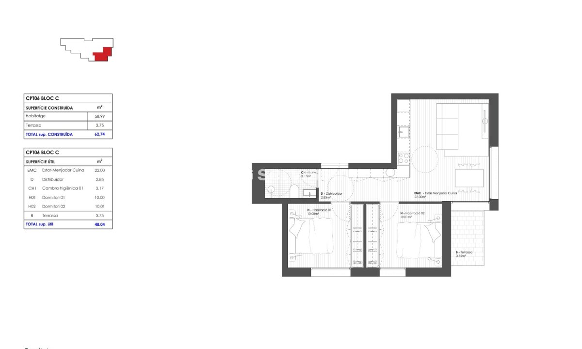 For sale - Apartment / flat - Town centre