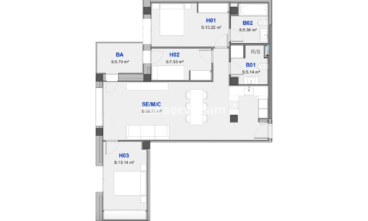 New-Build - Apartment / flat - Town centre