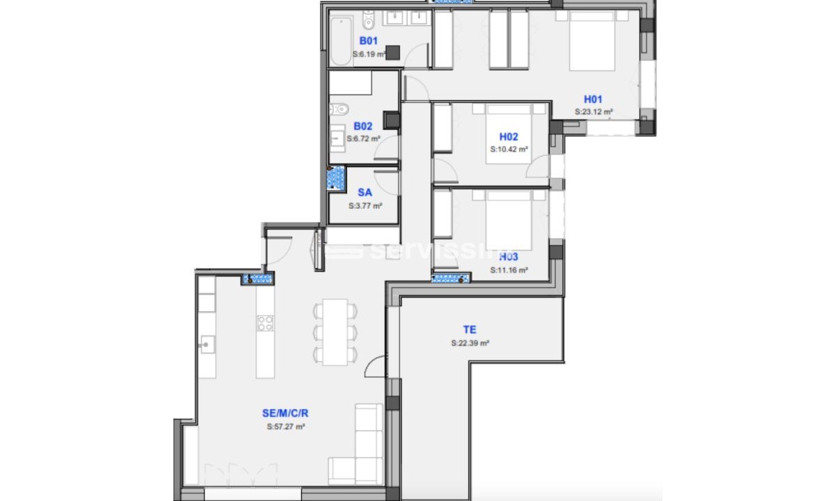 New-Build - Apartment / flat - Town centre